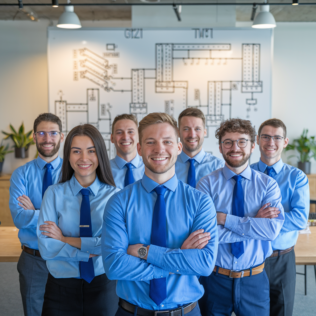 person in a greenhouse